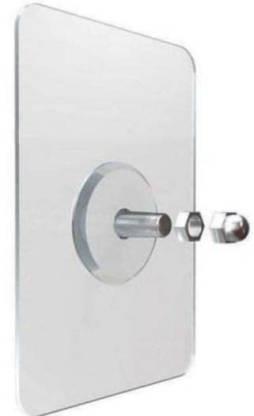 Self Adhesive Wall Hooks, Heavy Duty Sticky Hooks for Hanging 10kg (max), Waterproof Transparent Hooks for Wall (Pack of 20)